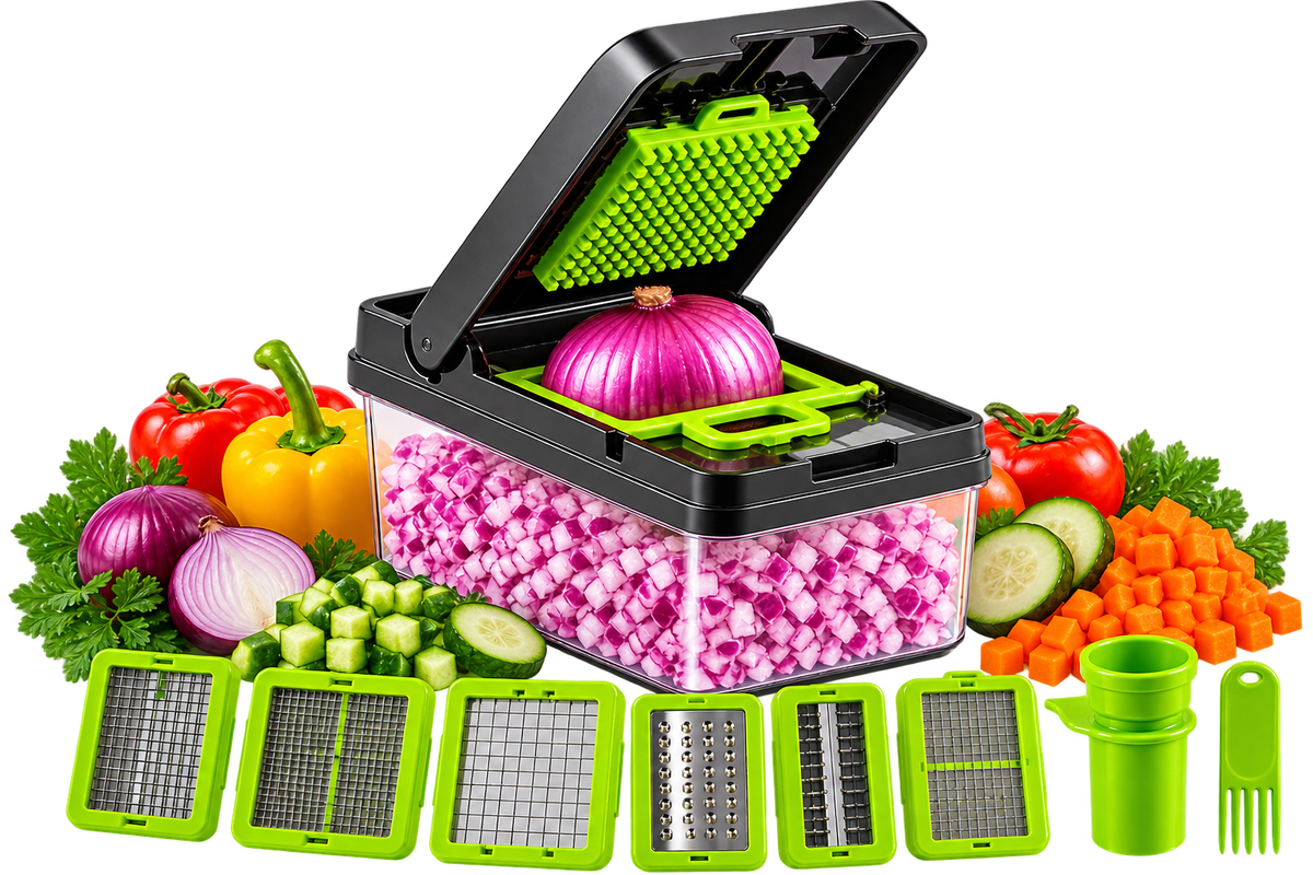 14-in-1 vegetable chopper and slicer